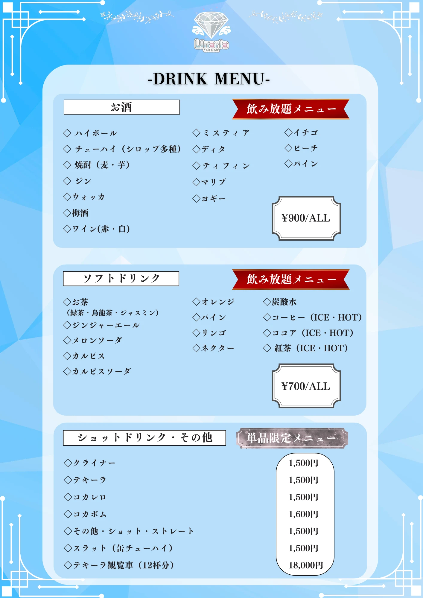 Linaria メニュー 4
